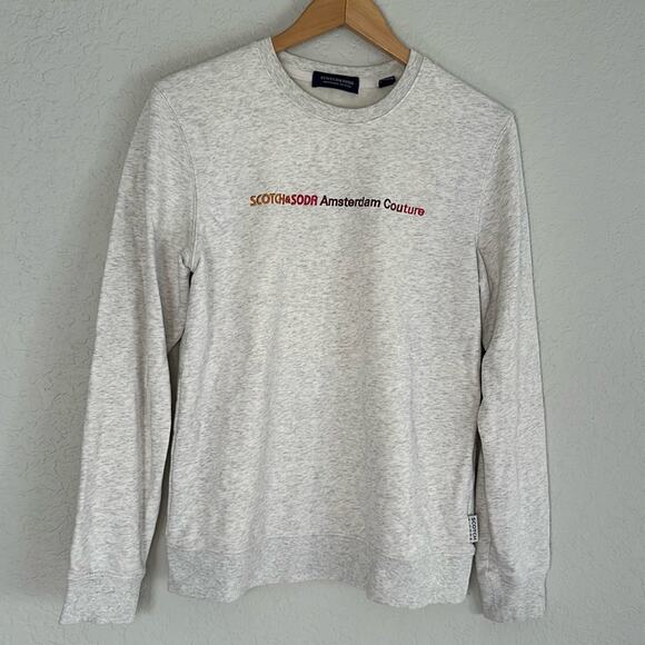 Scotch & Soda Amsterdam Couture Embroidered Logo Sweatshirt Y2K Designer - Picture 1 of 10